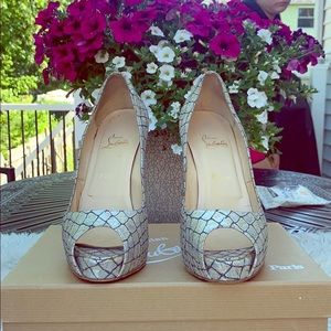 Authentic Christian Louboutin Open Toe Heels
